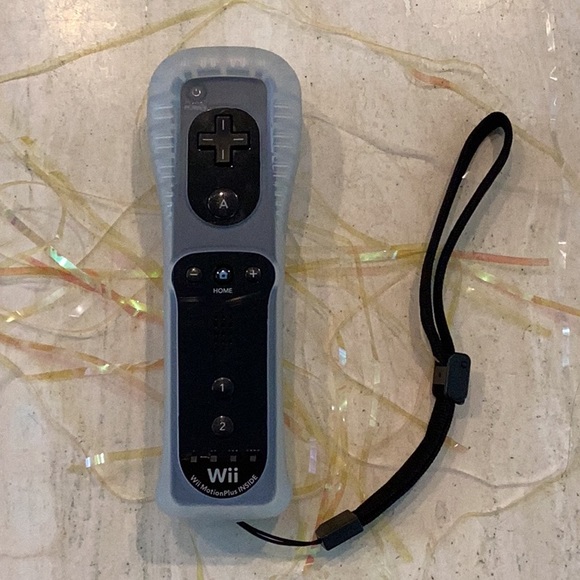 Nintendo Wii Remote With Motion Plus Inside Controller Black Original - Picture 9 of 10